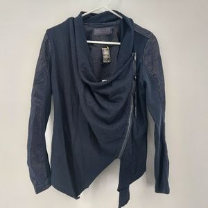 Blank NYC side zip maternity sweater blazer